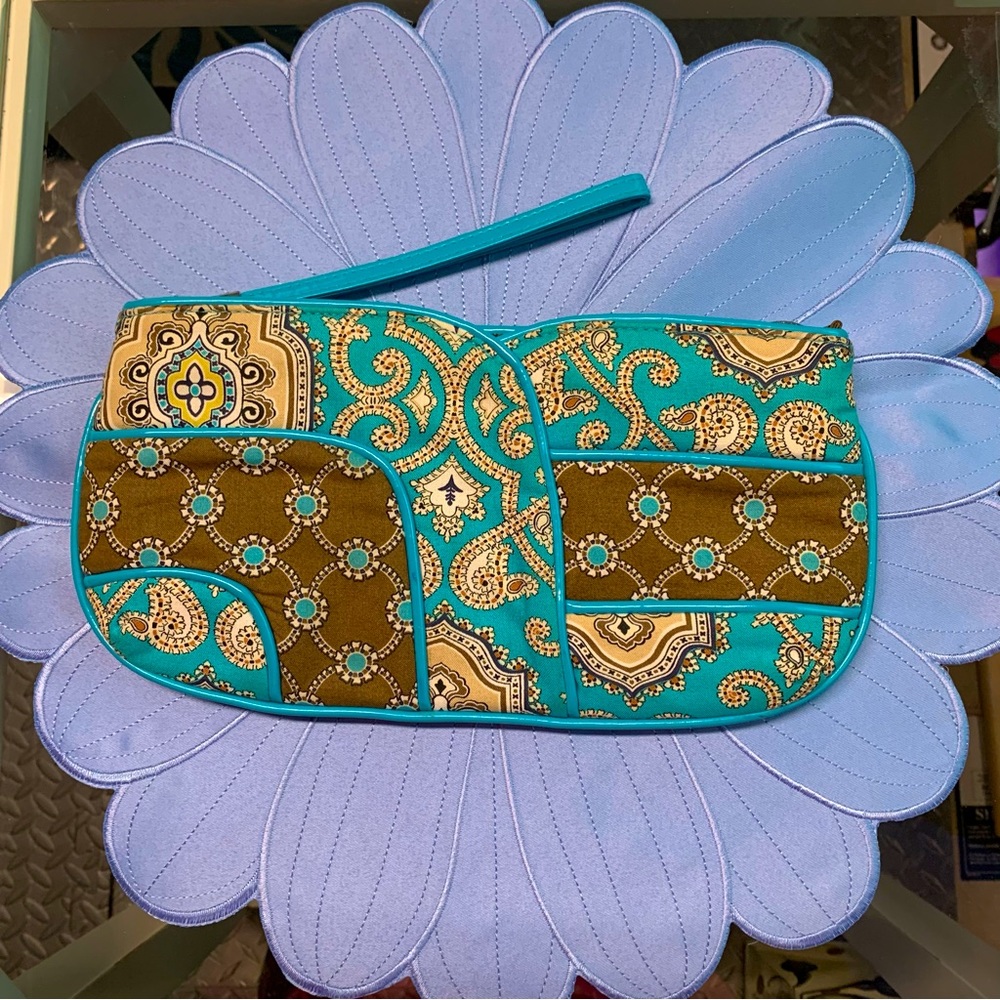 Vera Bradley wristlet clutch Totally Turq